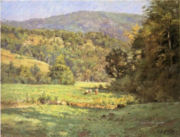ローン山 印象派 インディアナ州の風景 セオドア・クレメント・スティール Oil Paintings